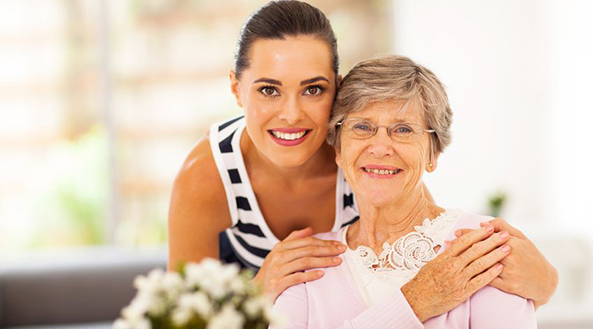 Image of In home nurse with Senior Citizen